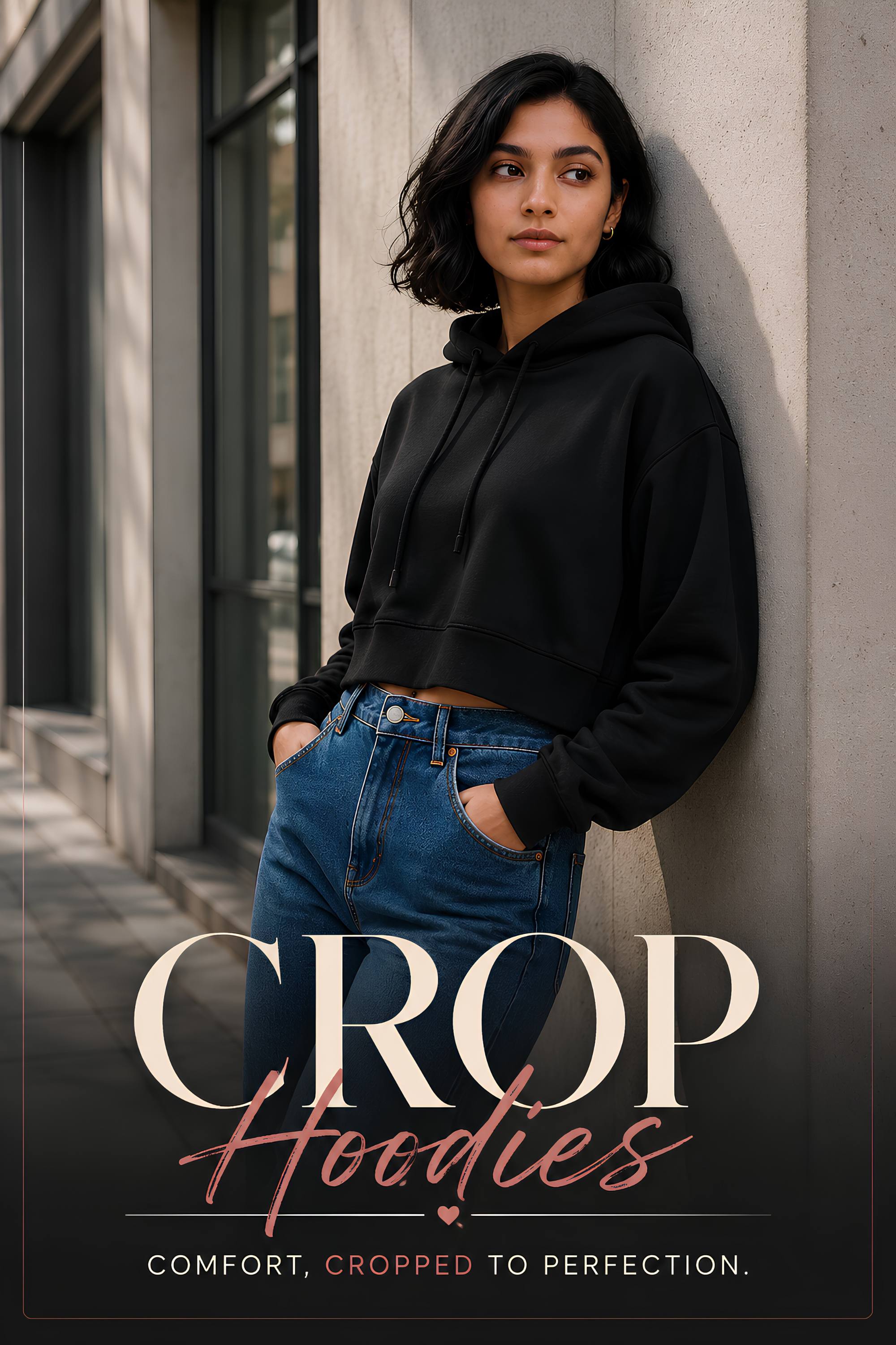 WOMEN'S CROPPED HOODIE