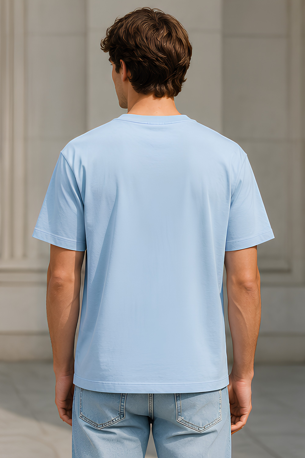 Baby Blue Stretch T-shirt