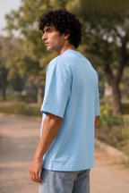 Baby Blue Terry Oversized T-Shirt