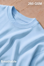Baby Blue Terry Oversized T-Shirt