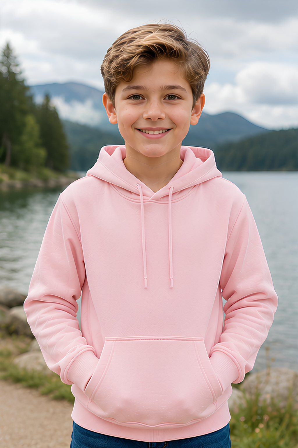 Baby Pink Kids Hoodie