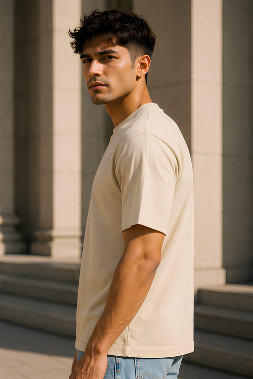Beige Supima T-Shirt