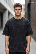 Black Acid Washed Oversized T-Shirt