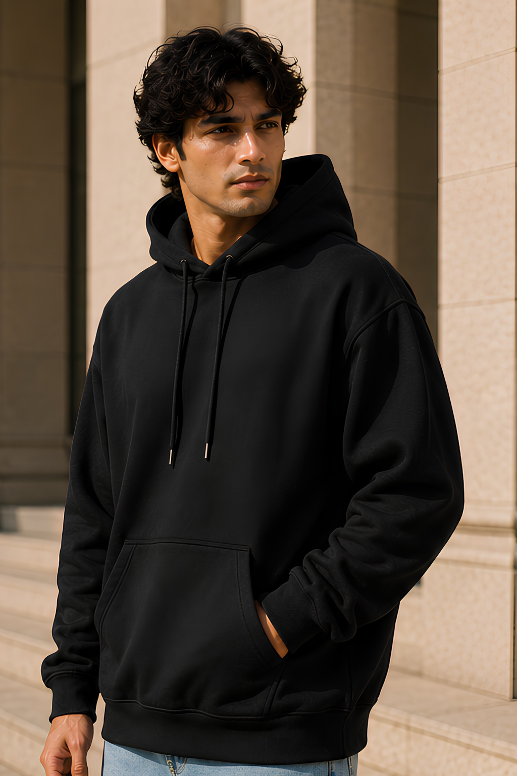 Black Oversized Hoodie