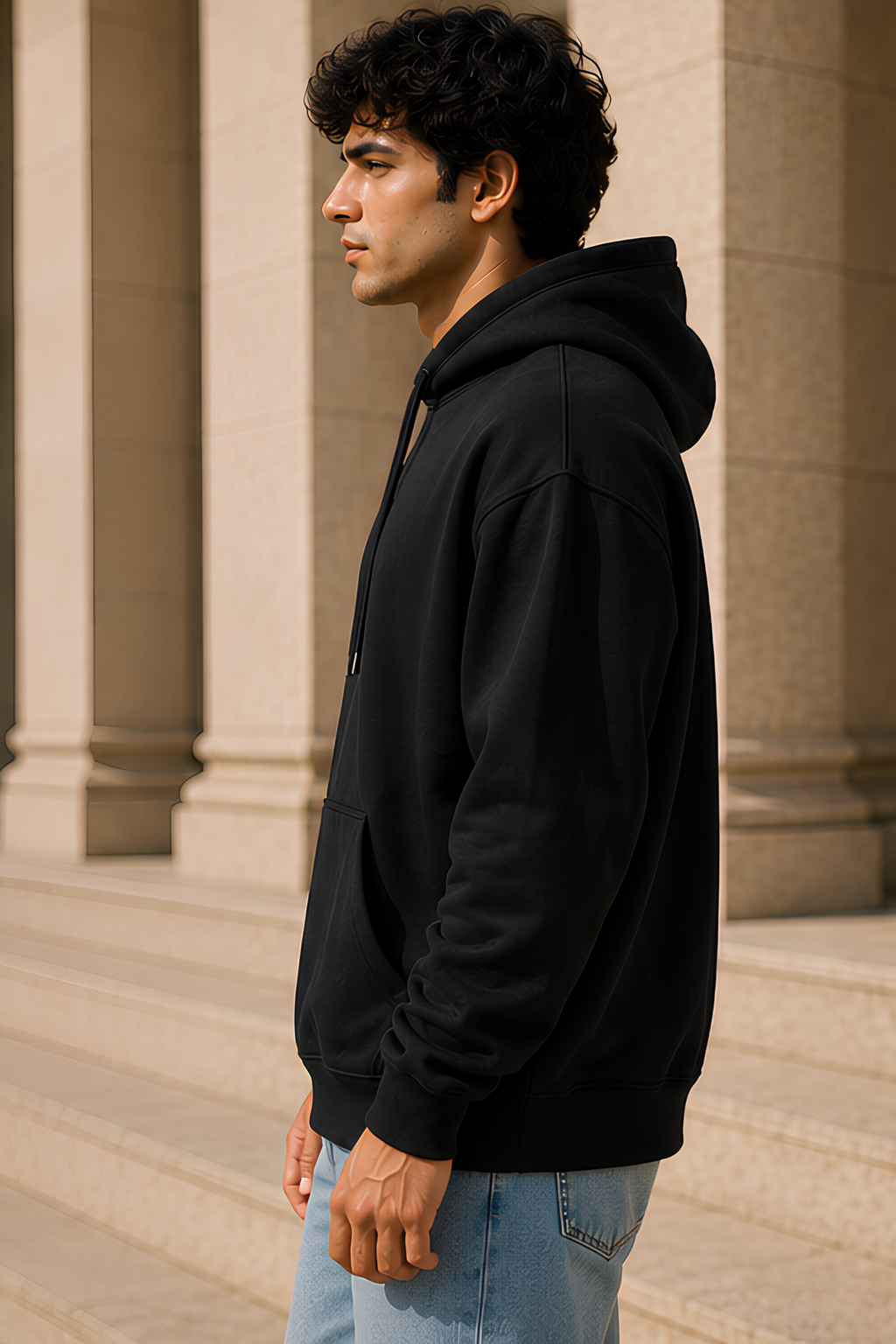 Black Oversized Hoodie