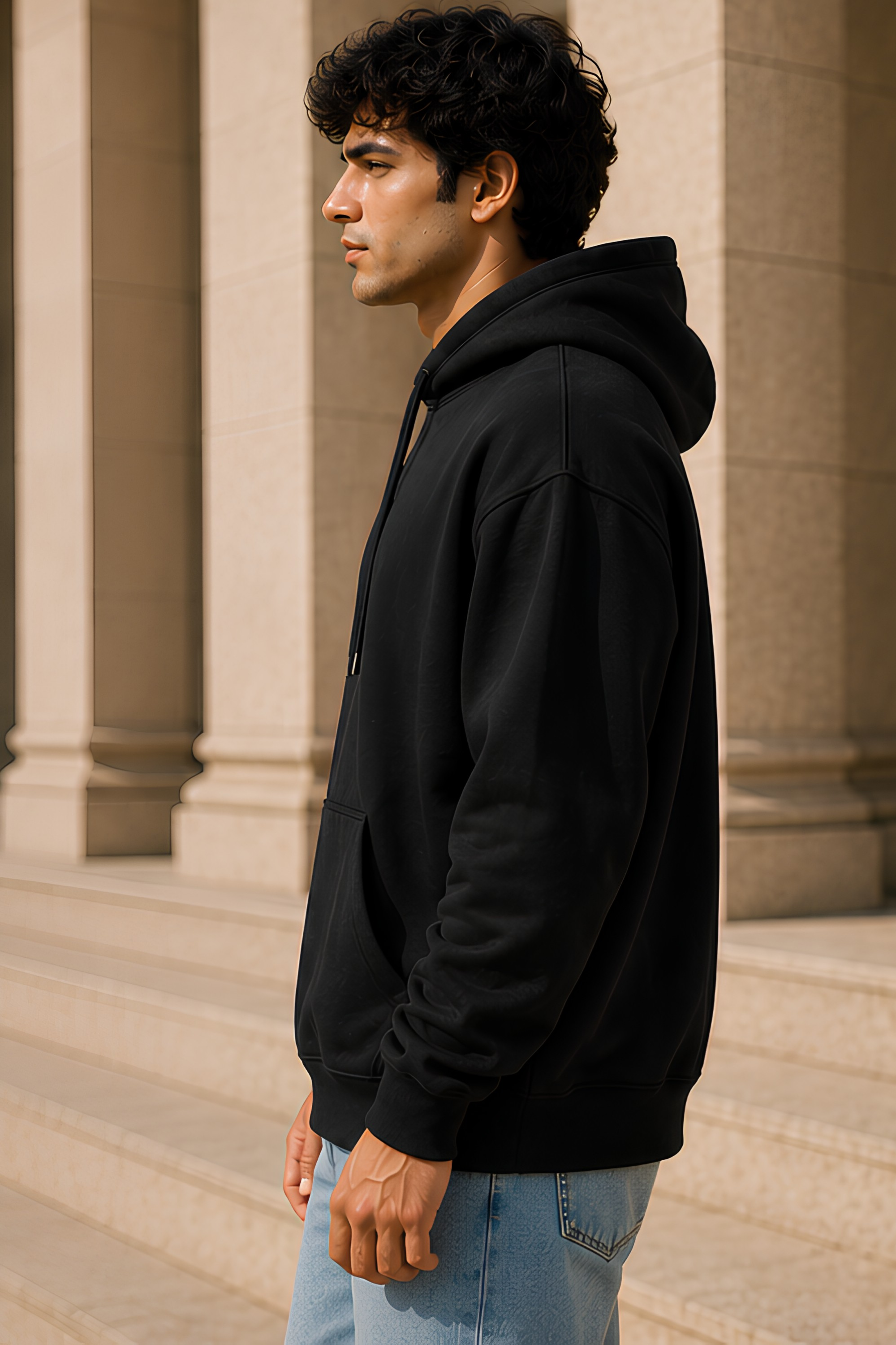 Black Oversized Hoodie