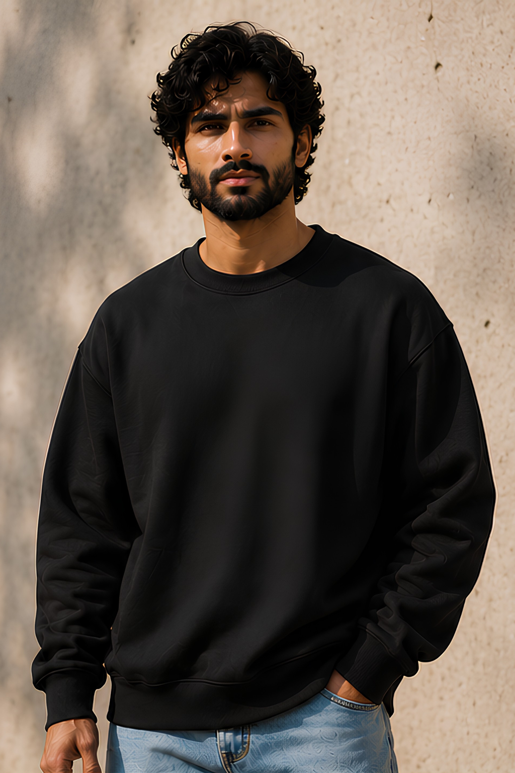 Black Oversized Sweatshirt