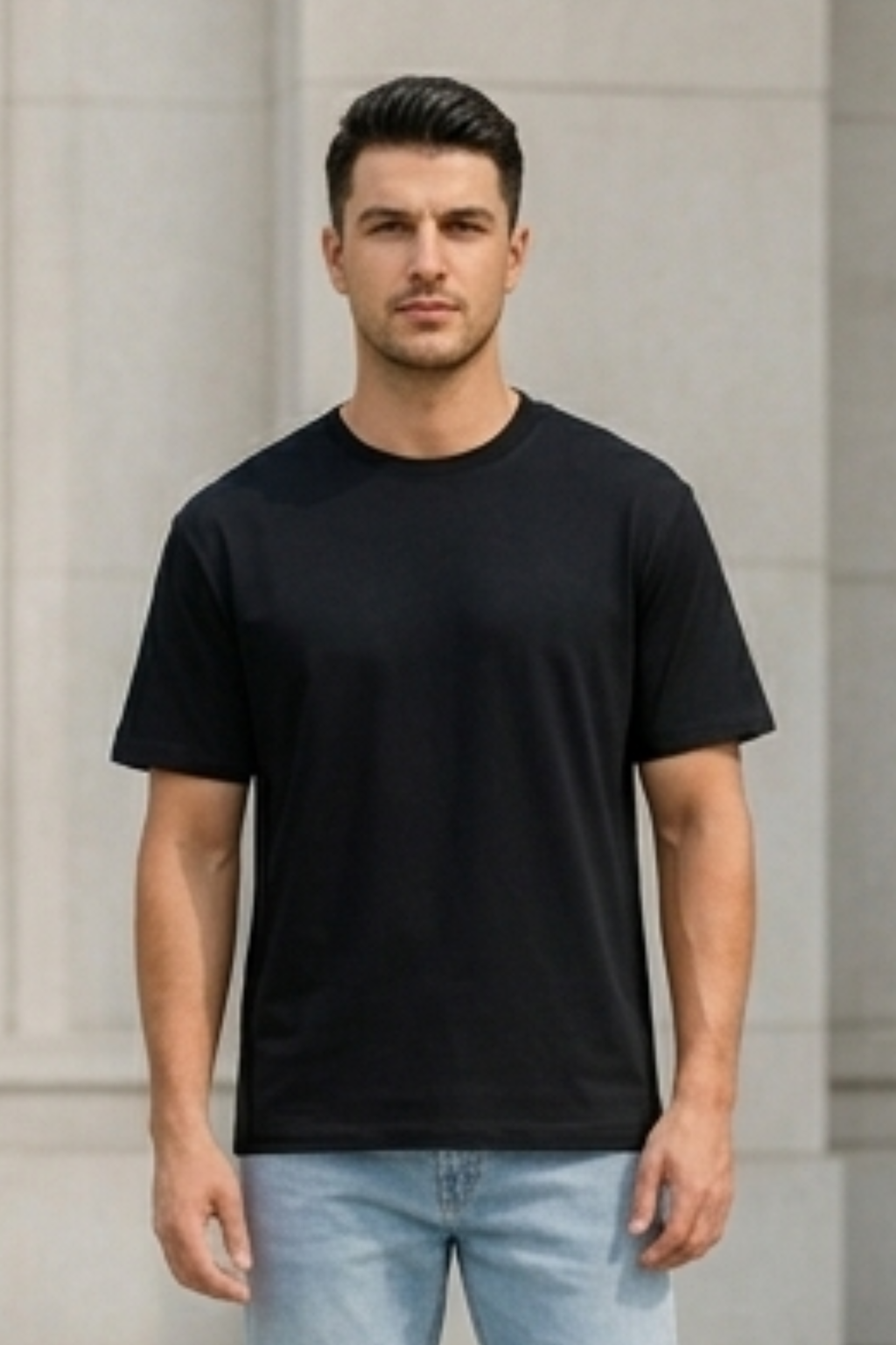 Black Stretch T-shirt