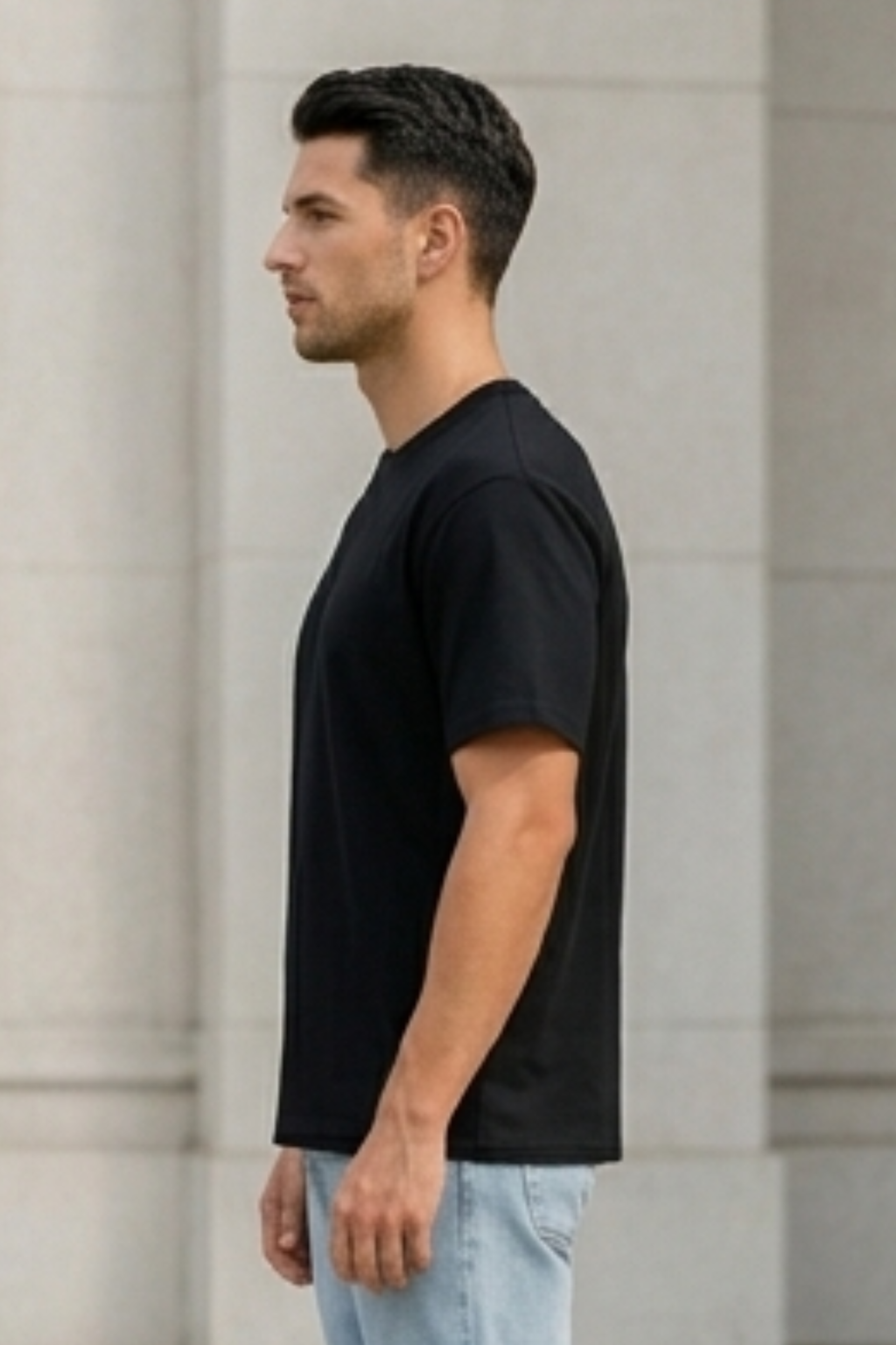 Black Stretch T-shirt