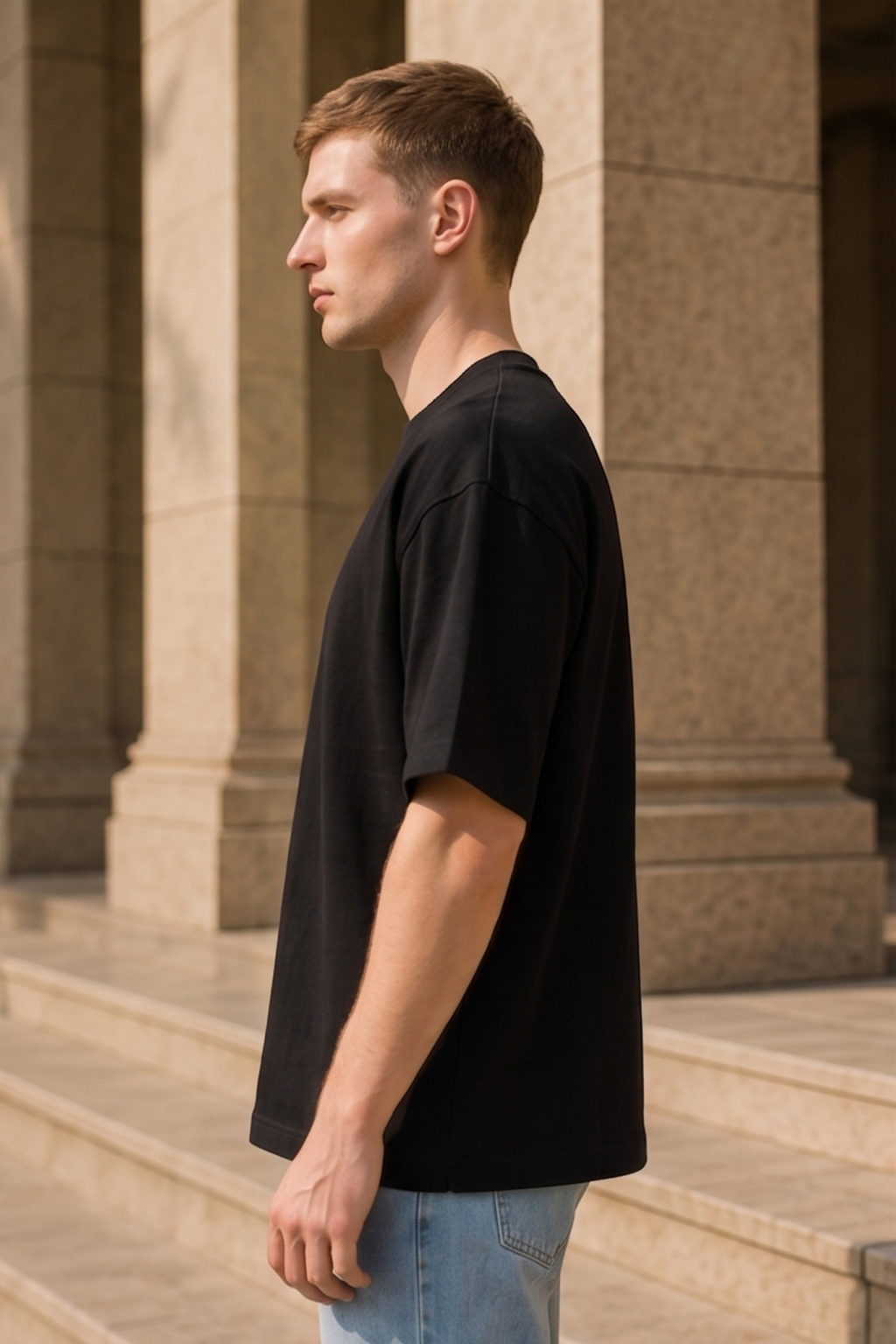 Black Terry Oversized T-Shirt