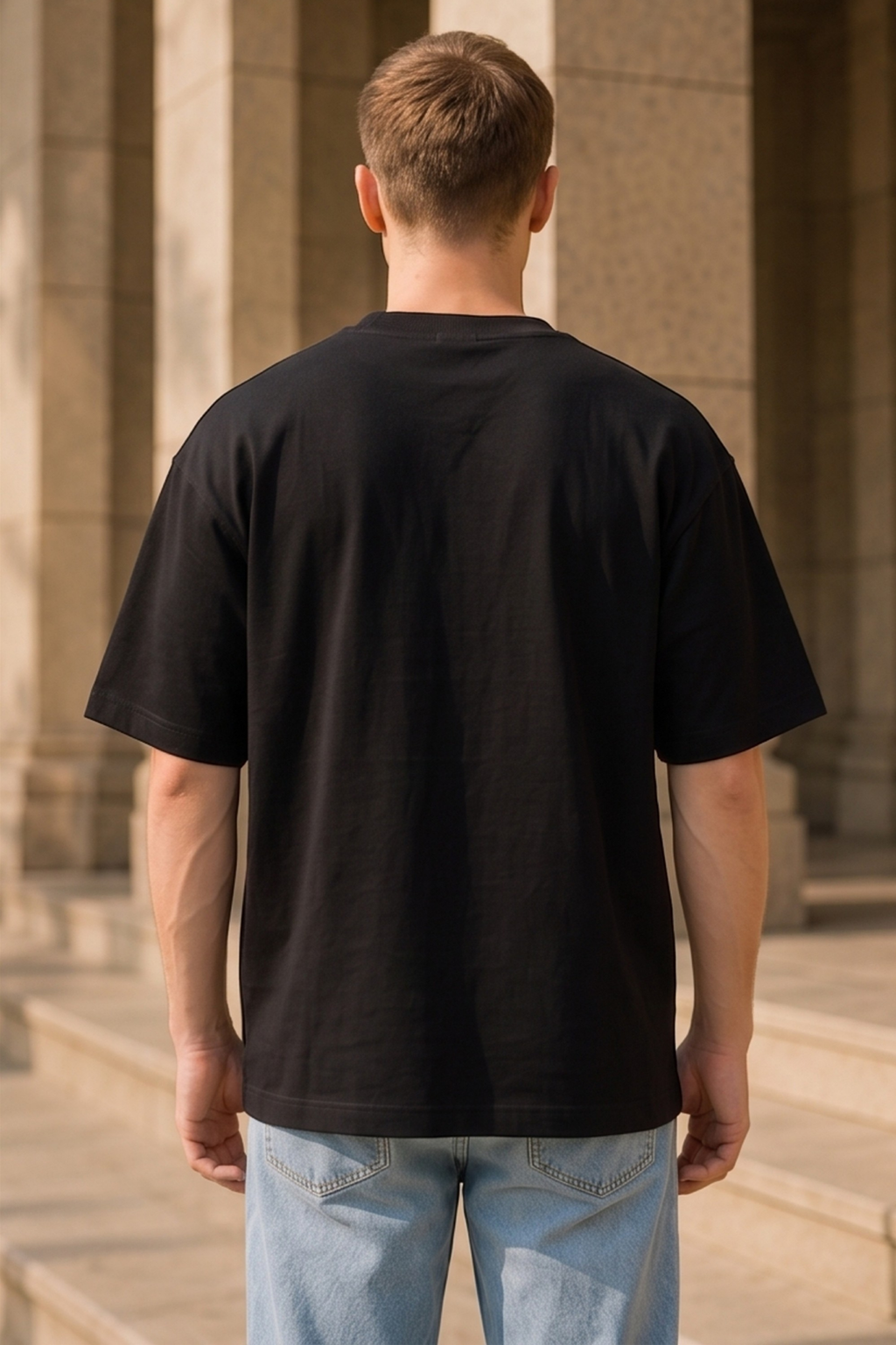 Black Terry Oversized T-Shirt
