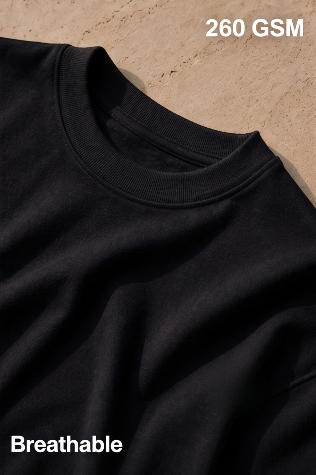 Black Terry Oversized T-Shirt