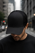Black Trucker Cap