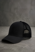 Black Trucker Cap