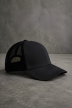 Black Trucker Cap