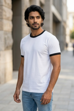 Black White Ringer T-Shirt