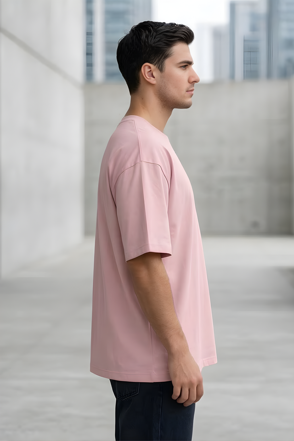 Light Baby Pink Oversized Classic T-Shirt