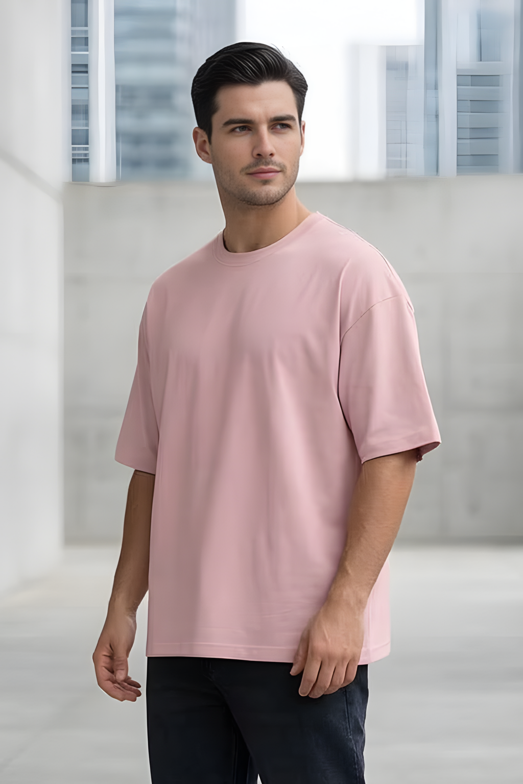 Light Baby Pink Oversized Classic T-Shirt