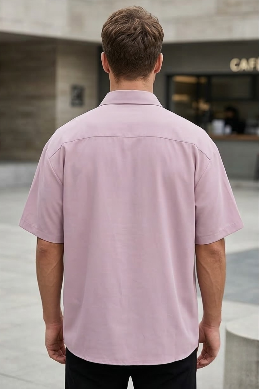 Light Baby Pink Oversized Shirt