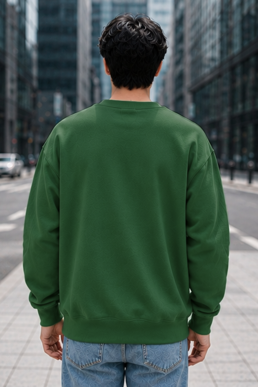 Bottle Green Oversized Sweatshirt