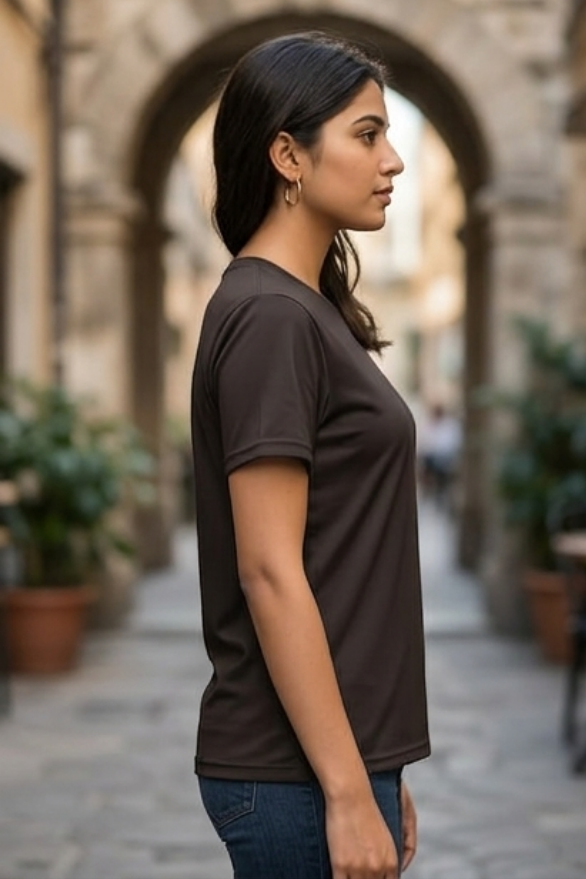 Coffee Brown Women's Classic T-Shirt
