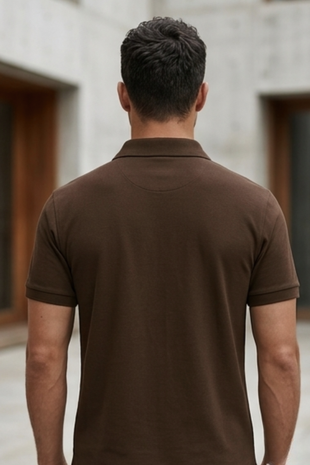 Coffee Brown Men's Polo