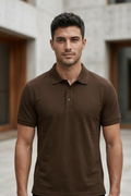 Coffee Brown Men's Polo