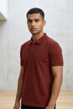 Brick Red Men's Polo