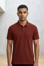 Brick Red Men's Polo