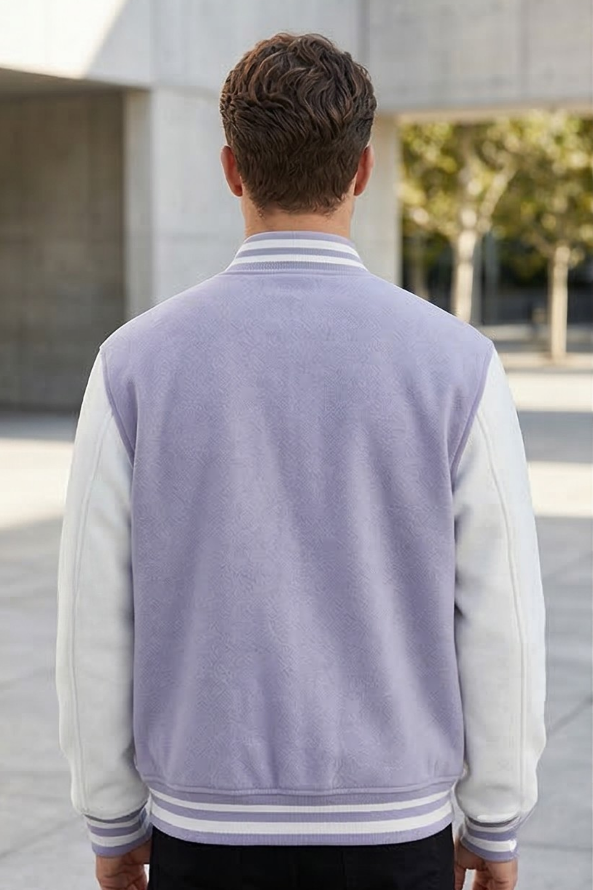 Lavender Varsity Jacket