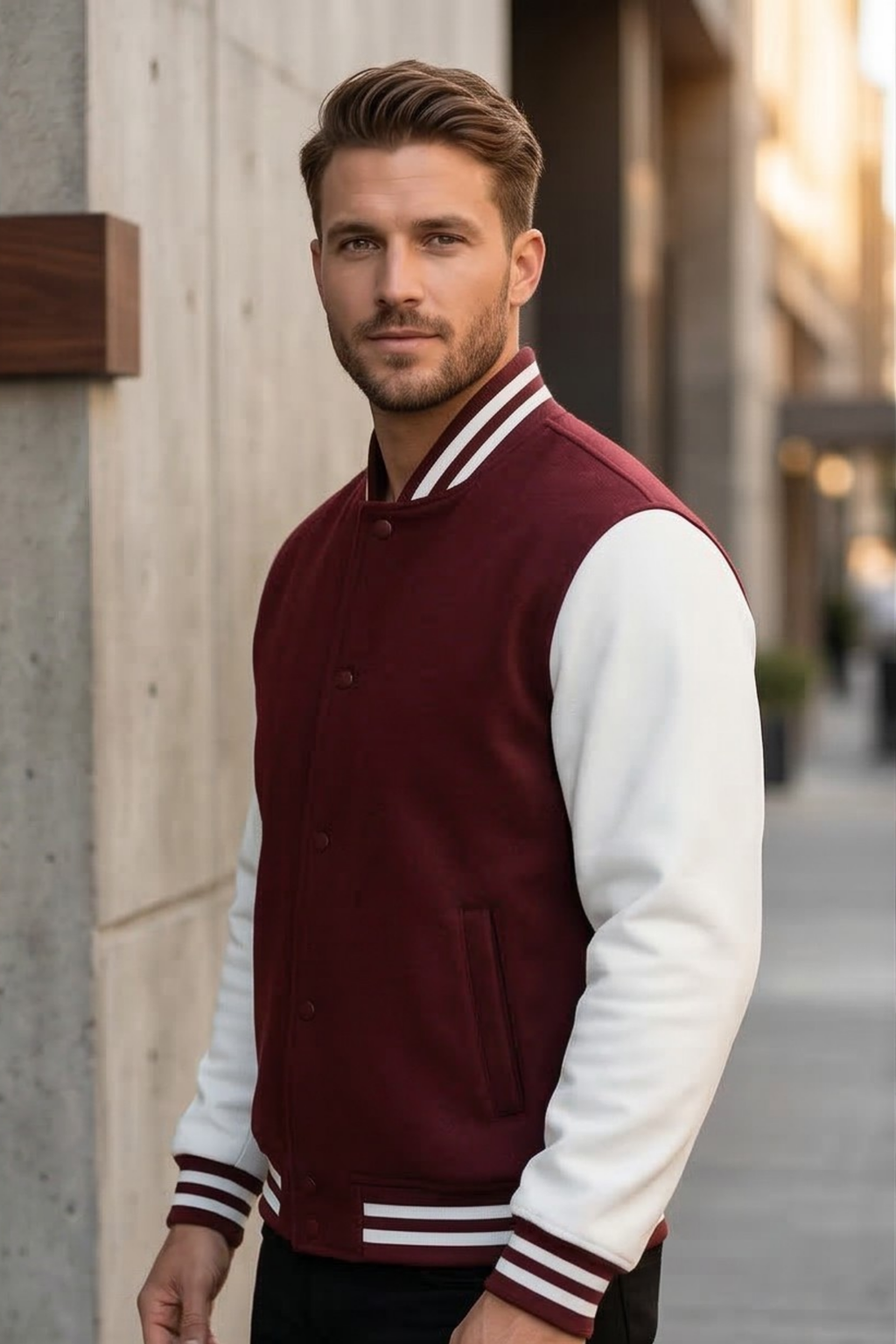 Maroon Varsity Jacket