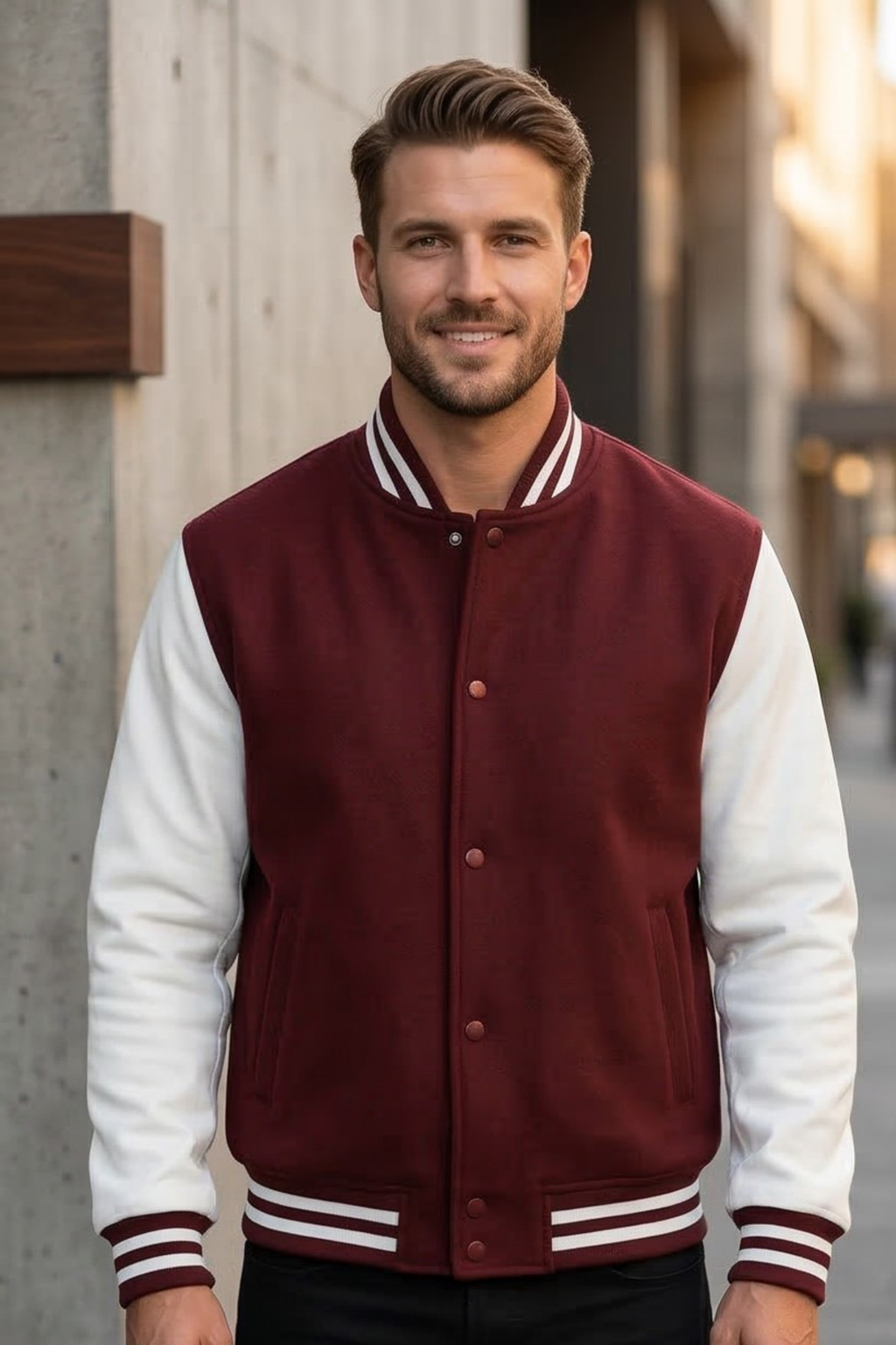 Maroon Varsity Jacket