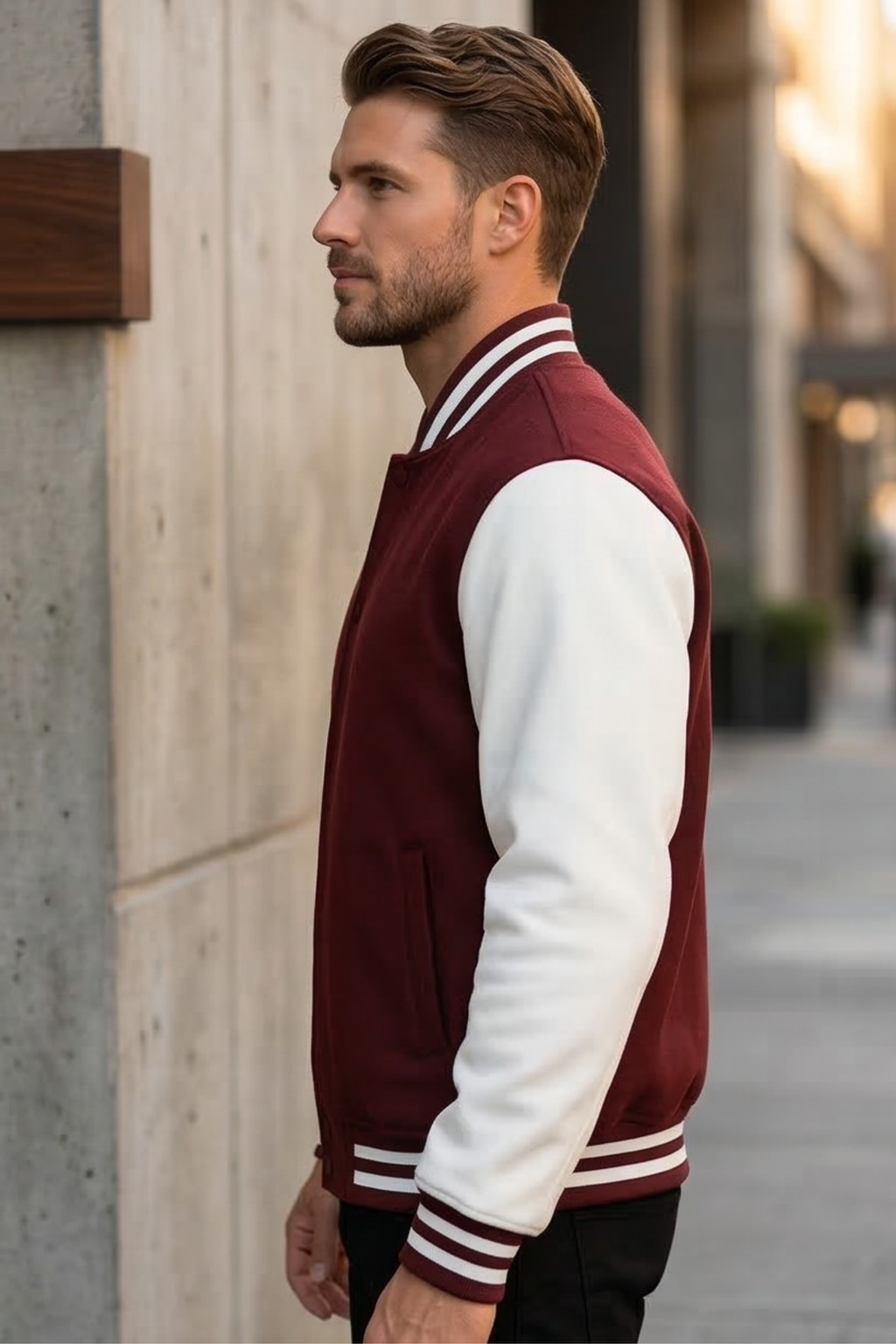 Maroon Varsity Jacket