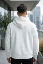 White Zipper Hoodie