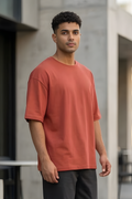 Coral Oversized Classic T-Shirt