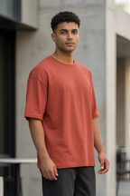 Coral Oversized Classic T-Shirt