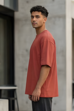 Coral Oversized Classic T-Shirt