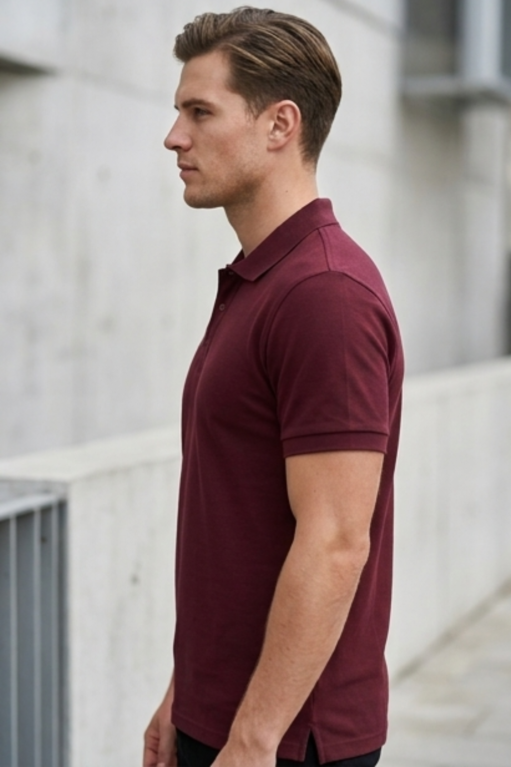 Maroon Men's Polo