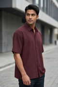 Maroon Oversized Shirt