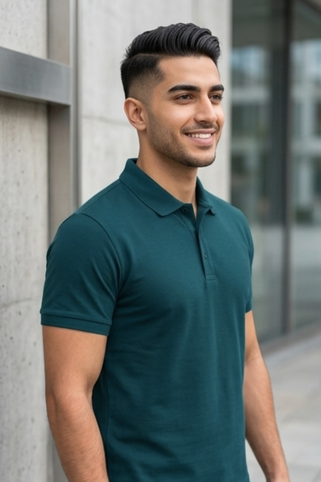 Petrol Blue Men's Polo