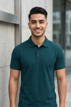 Petrol Blue Men's Polo