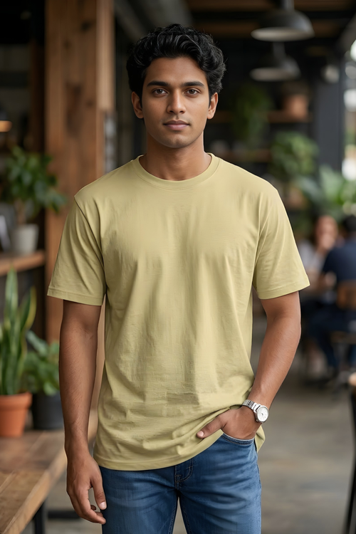 Beige Classic Fit T-Shirt