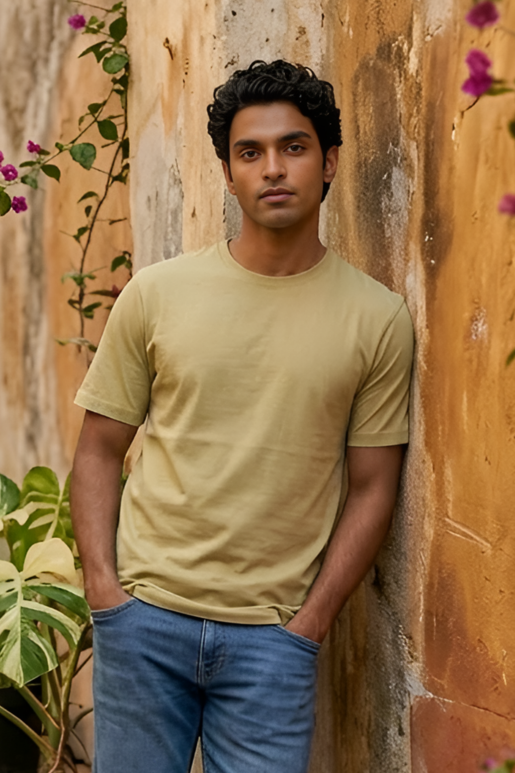 Beige Classic Fit T-Shirt