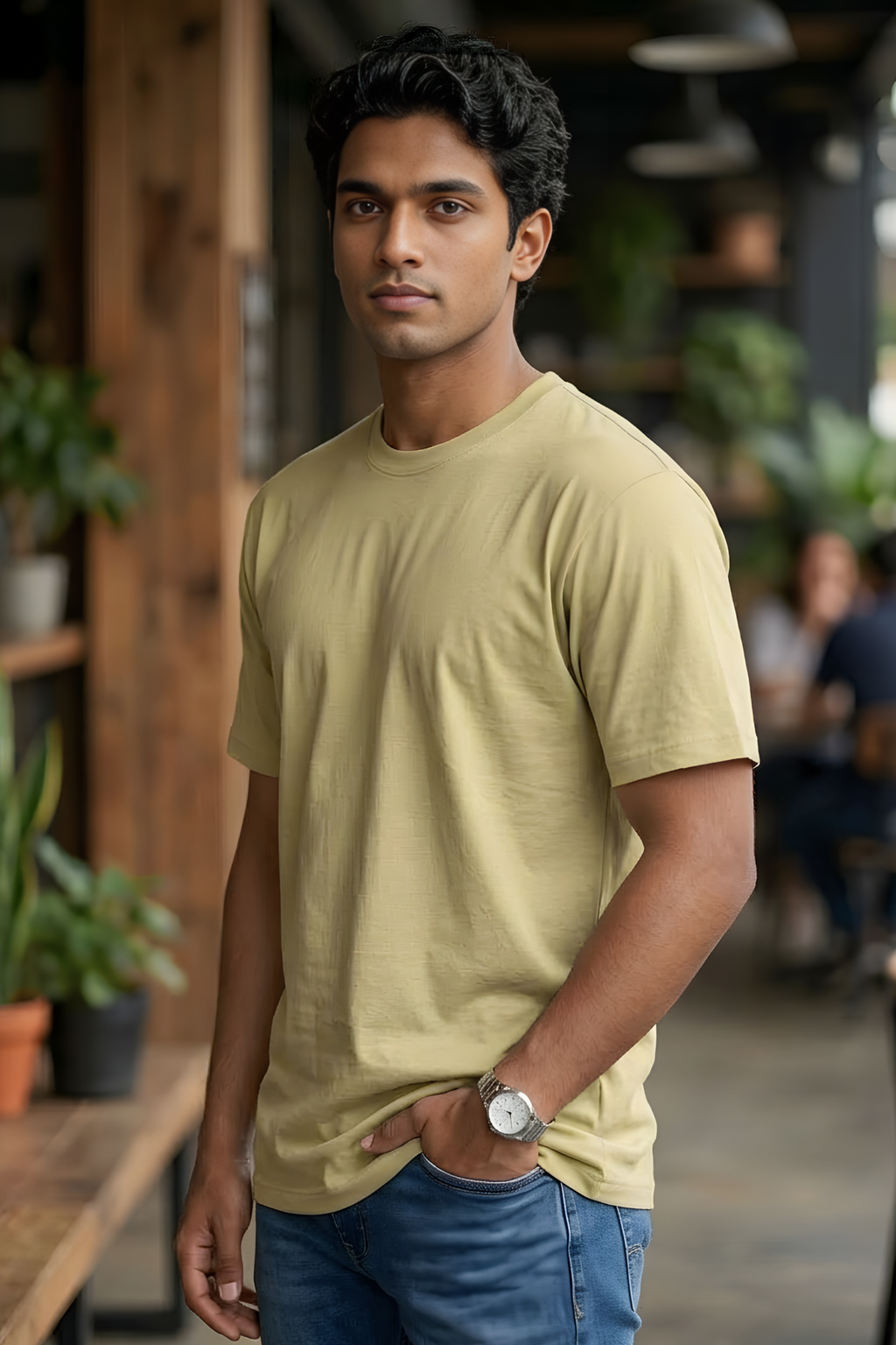 Beige Classic Fit T-Shirt