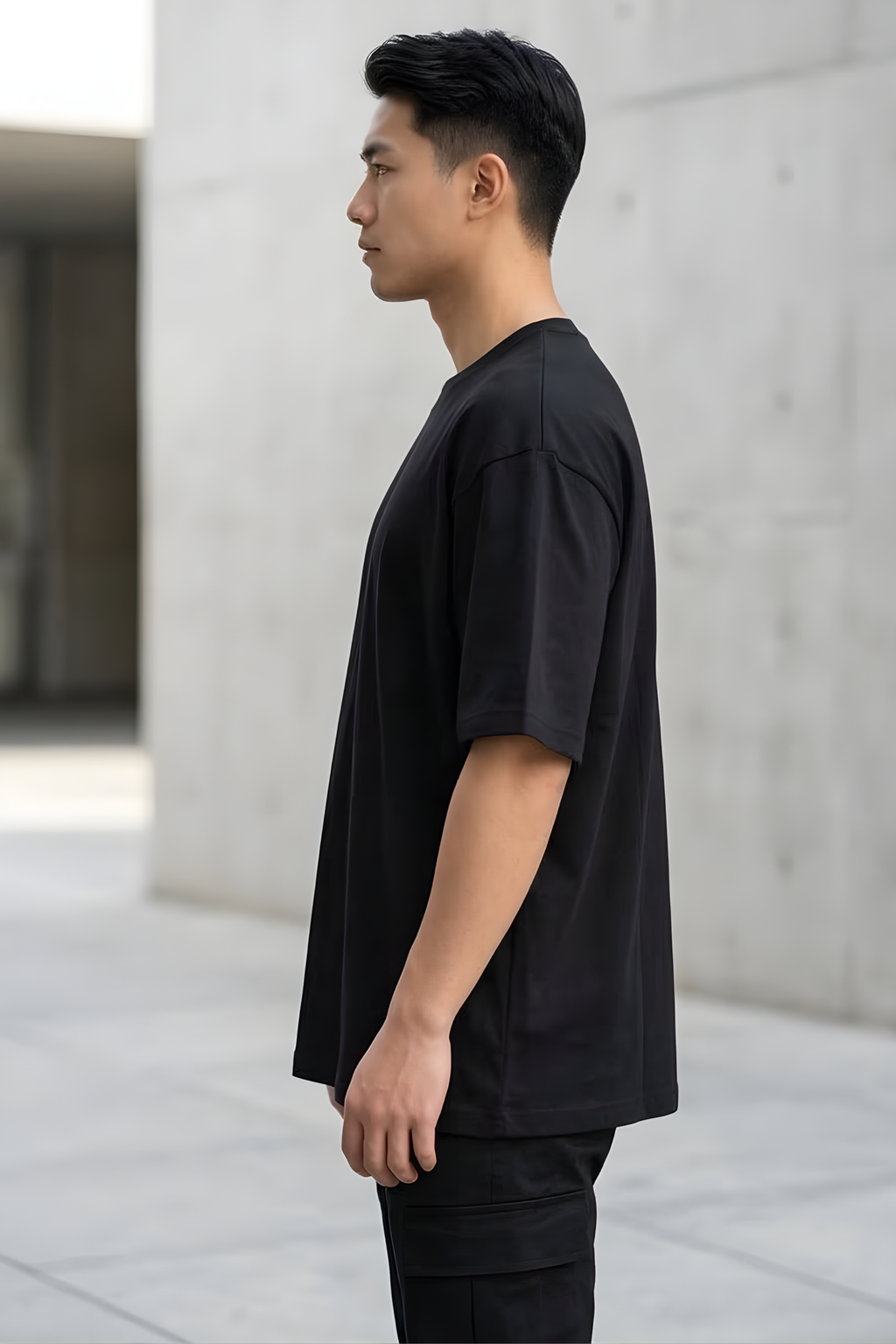 Black Oversized Classic T-Shirt