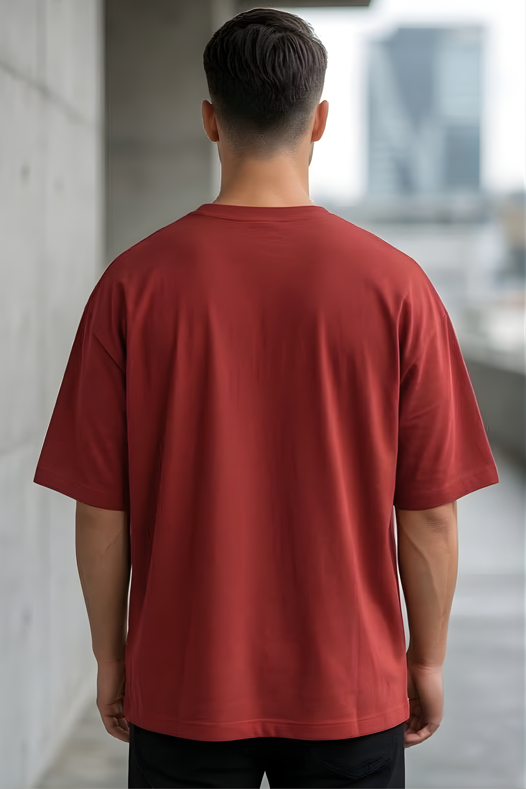 Red Oversized Classic T-Shirt