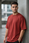Red Oversized Classic T-Shirt