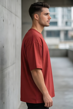 Red Oversized Classic T-Shirt