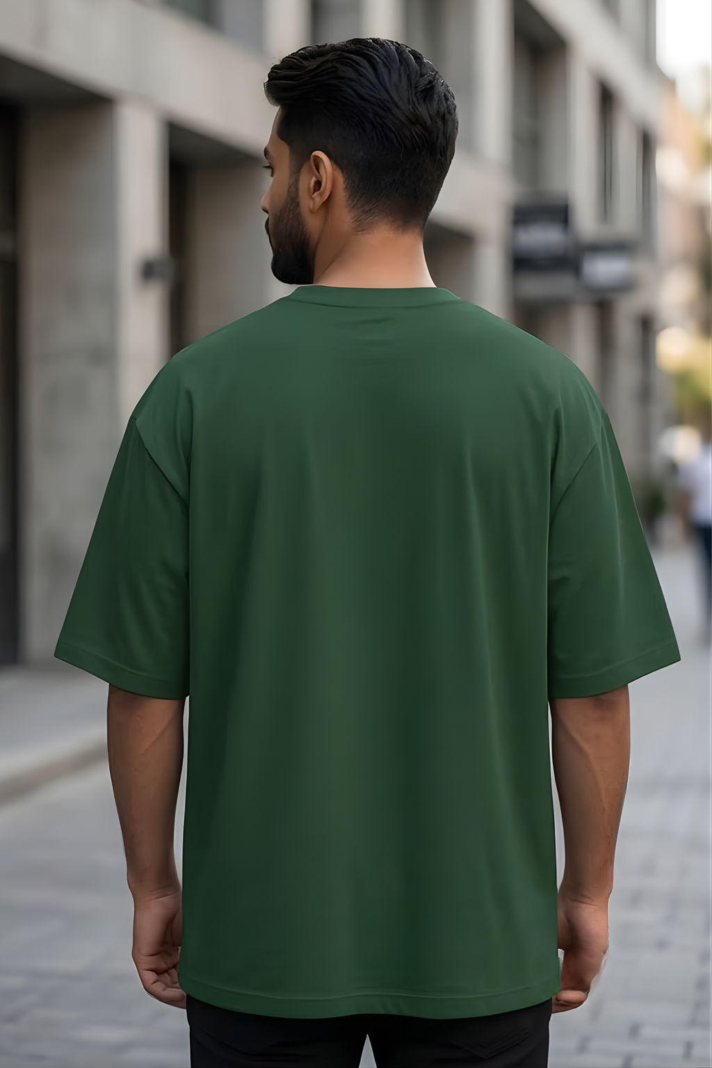 Bottle Green Oversized Classic T-Shirt