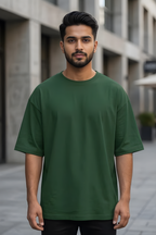 Bottle Green Oversized Classic T-Shirt